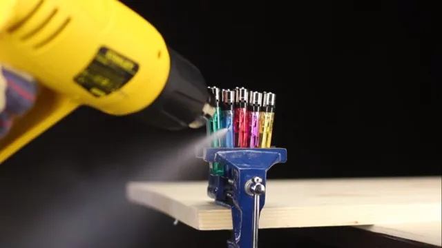 can a heat gun melt glass