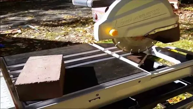 can a tile saw cut brick