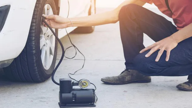 can an air compressor fill a car tire