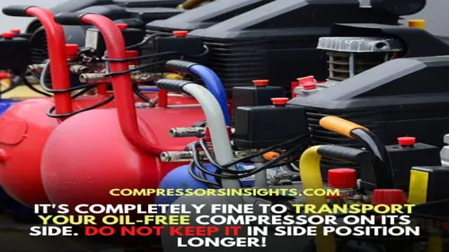 can an air compressor lay on its side 1 can an air compressor lay on its side
