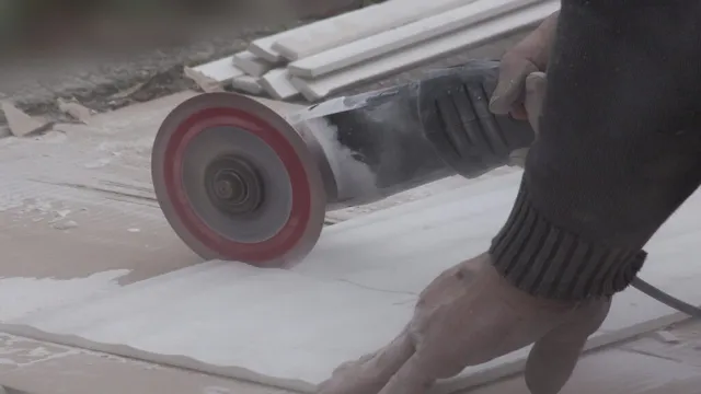 can i cut tile with an angle grinder