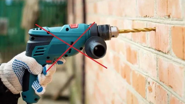 can i drill into brick without a hammer drill
