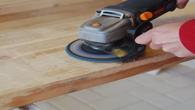 can i use an angle grinder as a sander