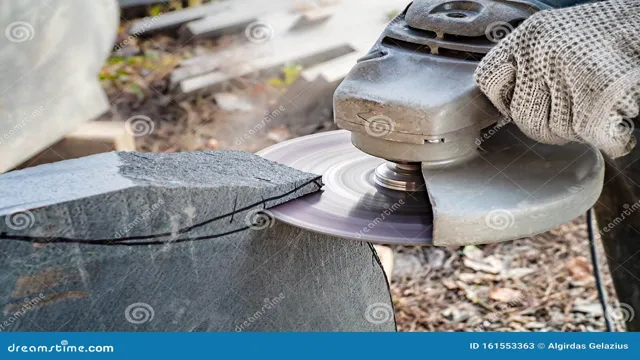 can i use an angle grinder to cut stone