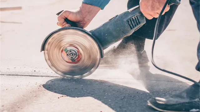 can i use angle grinder to grind concrete