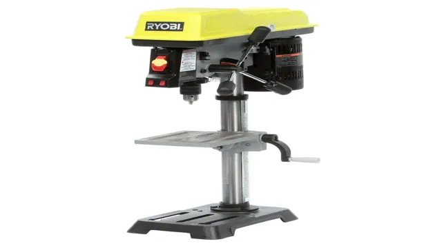 can ryobi drill press drill through steel