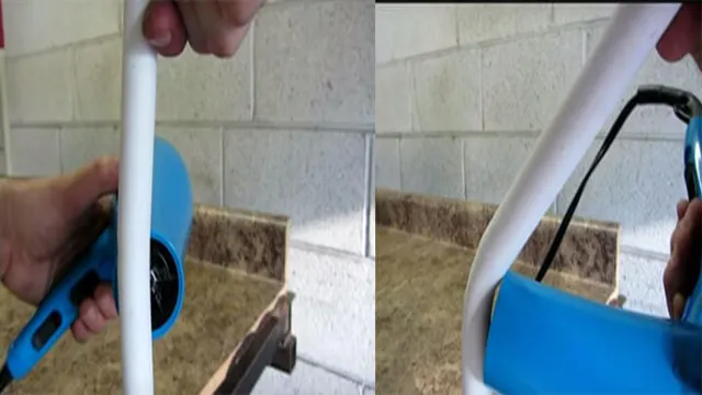 can you bend pvc pipe with a heat gun