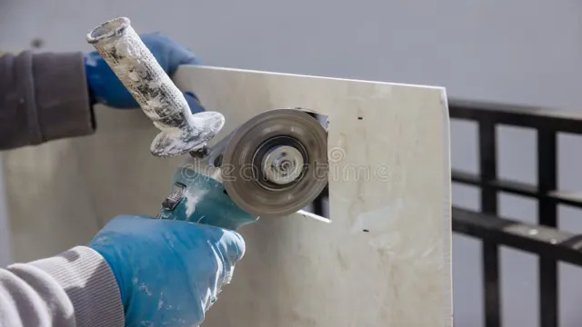 can you cut ceramic tiles with an angle grinder