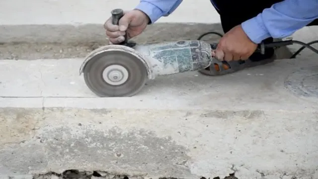 can you cut concrete with an angle grinder