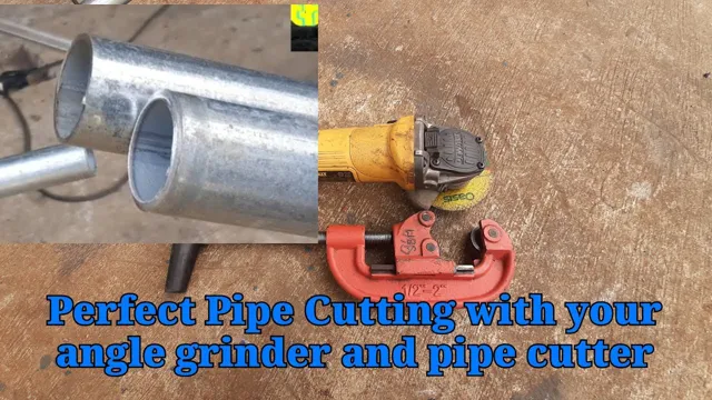 can you cut copper pipe with an angle grinder