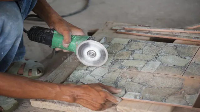 can you cut tiles with an angle grinder