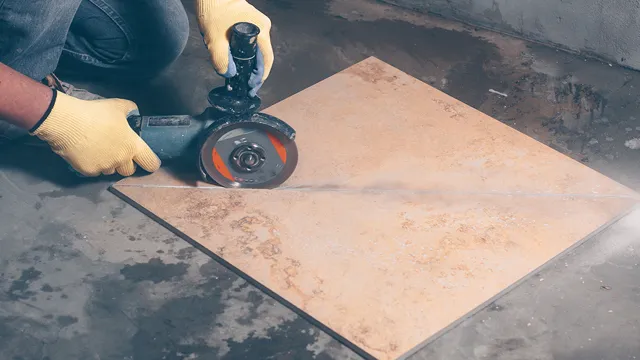 can you cut tiles with angle grinder