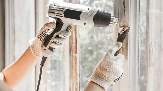 can you dry paint with a heat gun