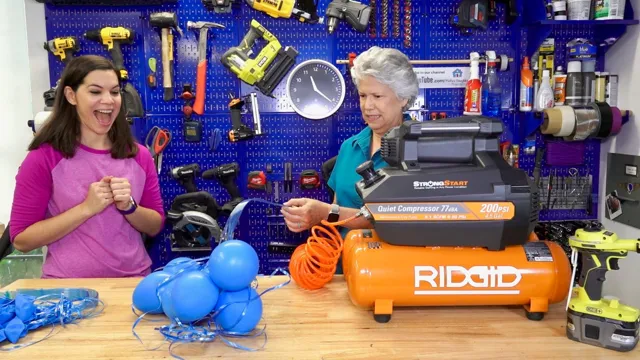 can you fill balloons with air compressor