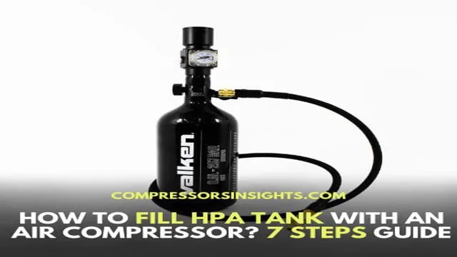 can you fill hpa tanks with an air compressor
