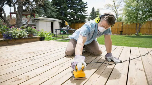 can you sand a deck with a floor sander