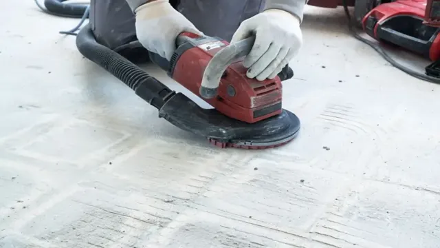 can you sand concrete with an orbital sander