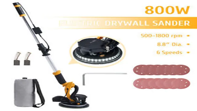 can you sand drywall with orbital sander