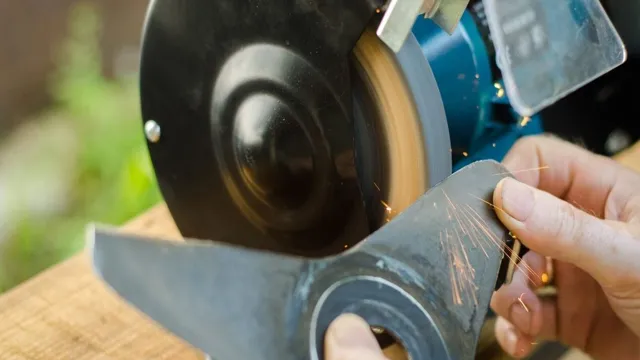 can you sharpen lawn mower blades with a bench grinder 1 can you sharpen lawn mower blades with a bench grinder