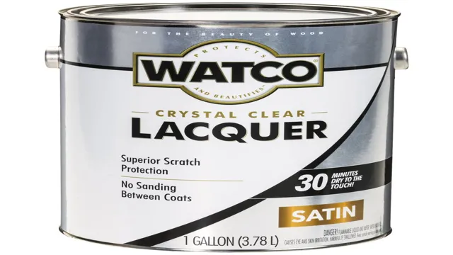 can you spray brushing lacquer