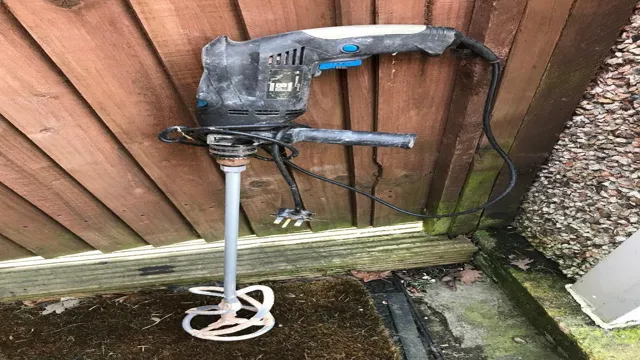 can you use a cordless drill to mix plaster 2