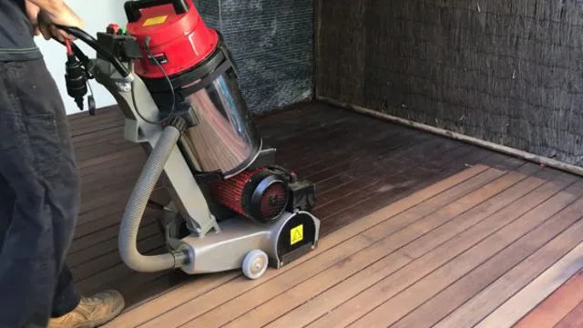 can you use a floor sander on an outdoor deck