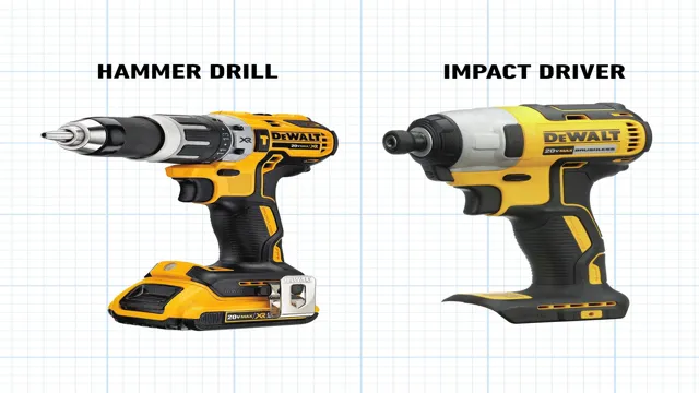 can you use a hammer drill as an impact driver