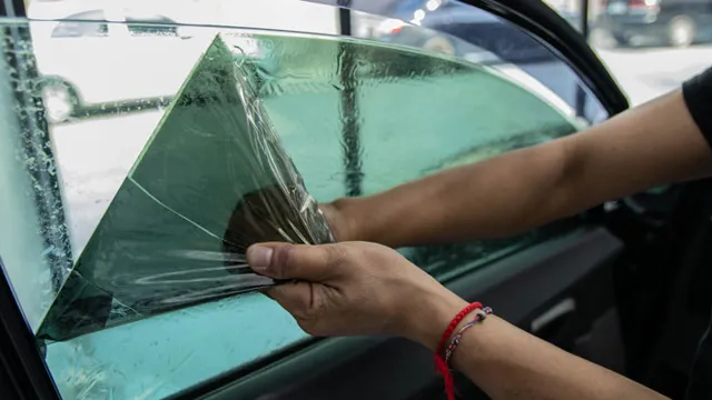 can you use a heat gun to remove window tint