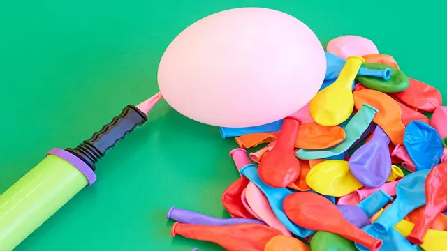 can you use an air compressor to blow up balloons