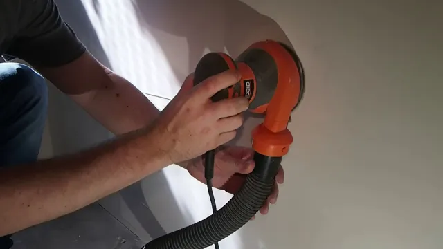 can you use an orbital sander for drywall