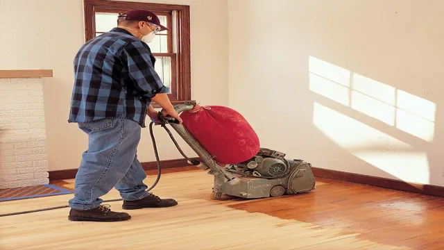 can you use an orbital sander on hardwood floors