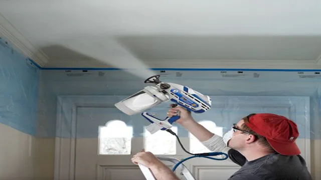 can you use paint sprayer on ceiling