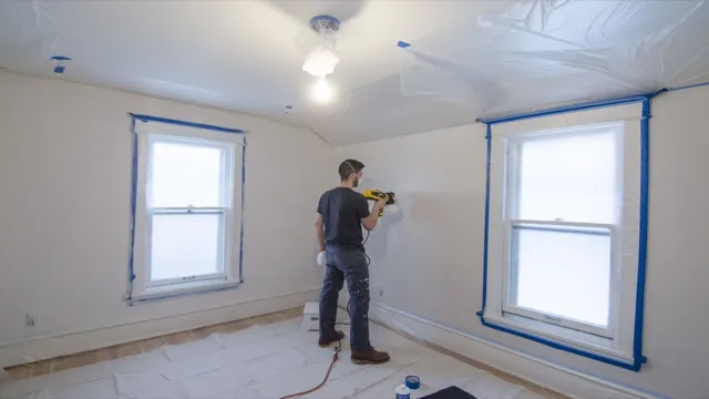 can you use paint sprayer on walls