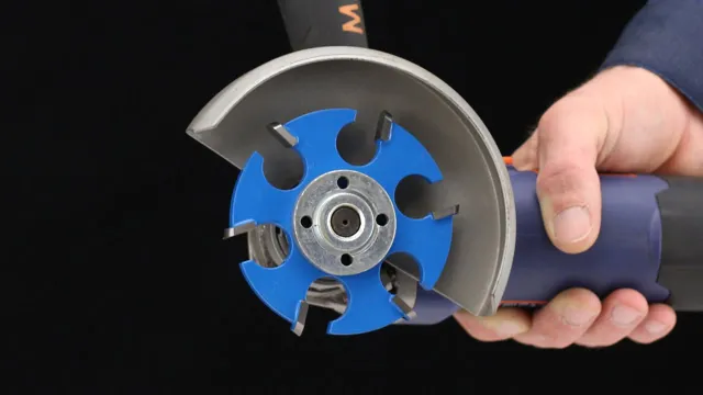 can you use smaller disc on angle grinder