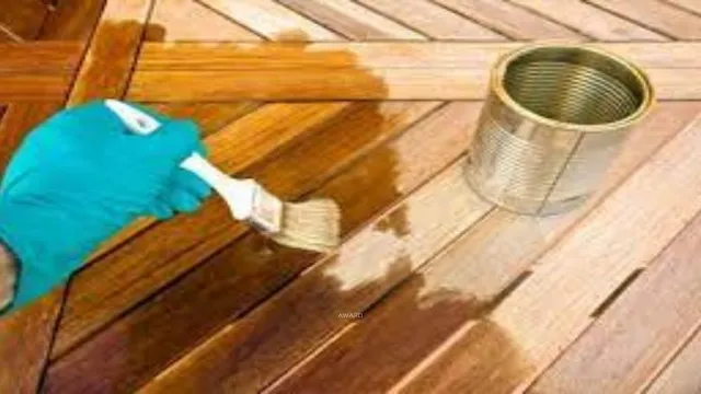 can you use tung oil over stain