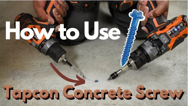 do i need a hammer drill for tapcon screws