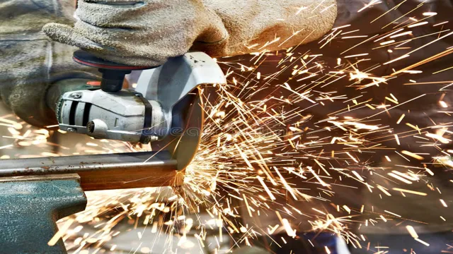 does an angle grinder cut metal