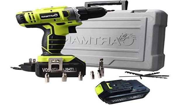 does cartman 3.6 cordless drill bit equal 3 16