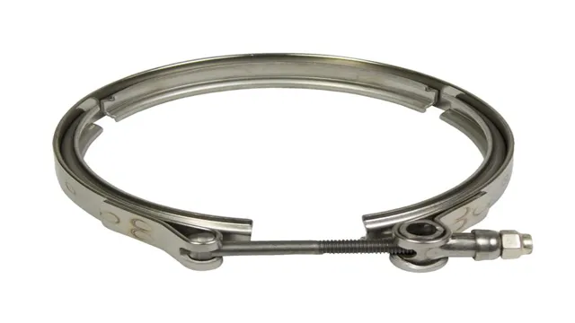how do v band exhaust clamps work