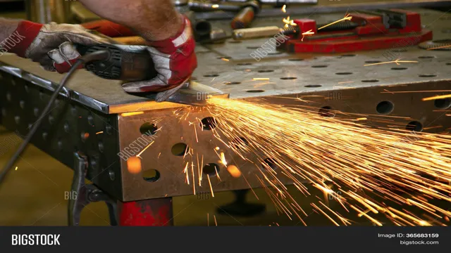 how far can an angle grinder throw sparks