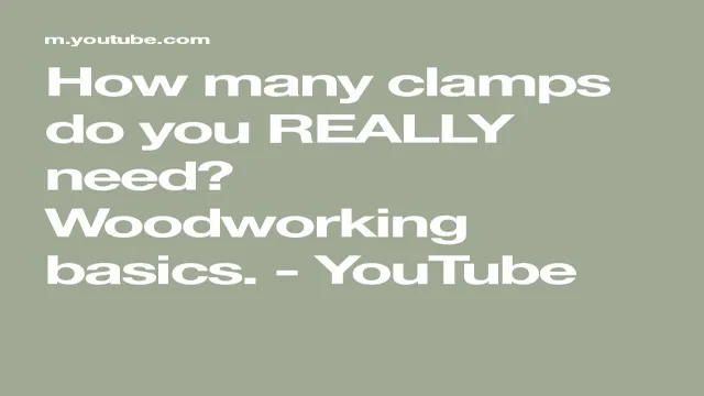 how many bar clamps do i need 1 how many bar clamps do i need