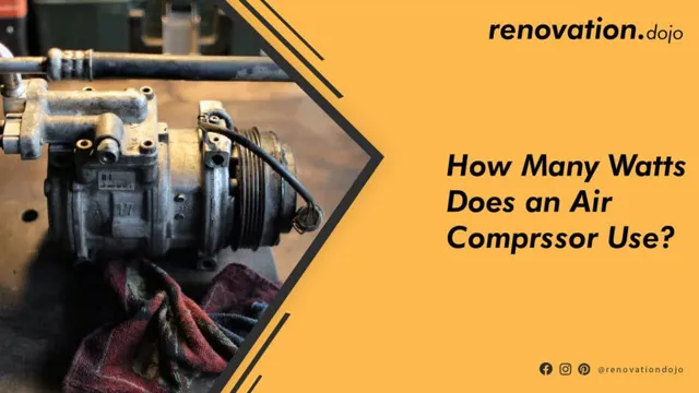 how many watts does a small air compressor use