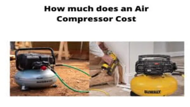 how much does air compressor cost