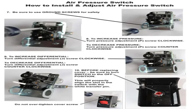 how to adjust pressure switch on air compressor