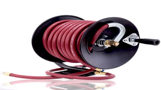 how to attach hose reel to air compressor