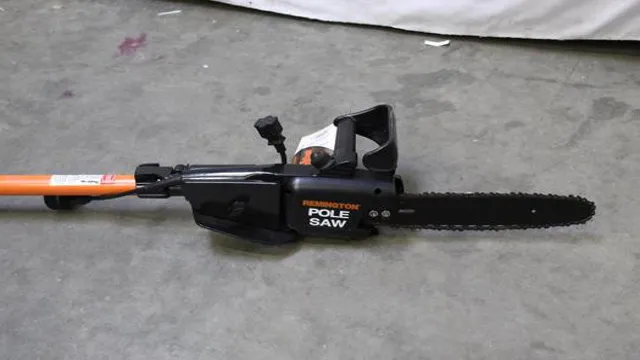 how to attach remington pole saw to pole
