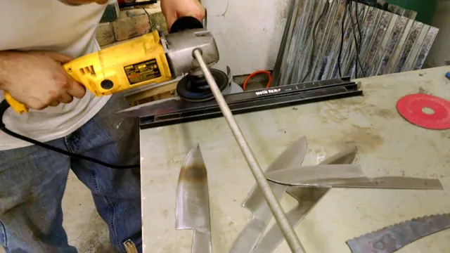 how to bevel a knife with an angle grinder