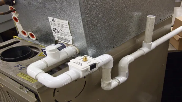 how to blow out ac drain line with air compressor