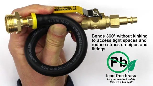 how to blow out garden hose with air compressor