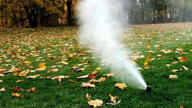 how to blow out sprinkler system air compressor